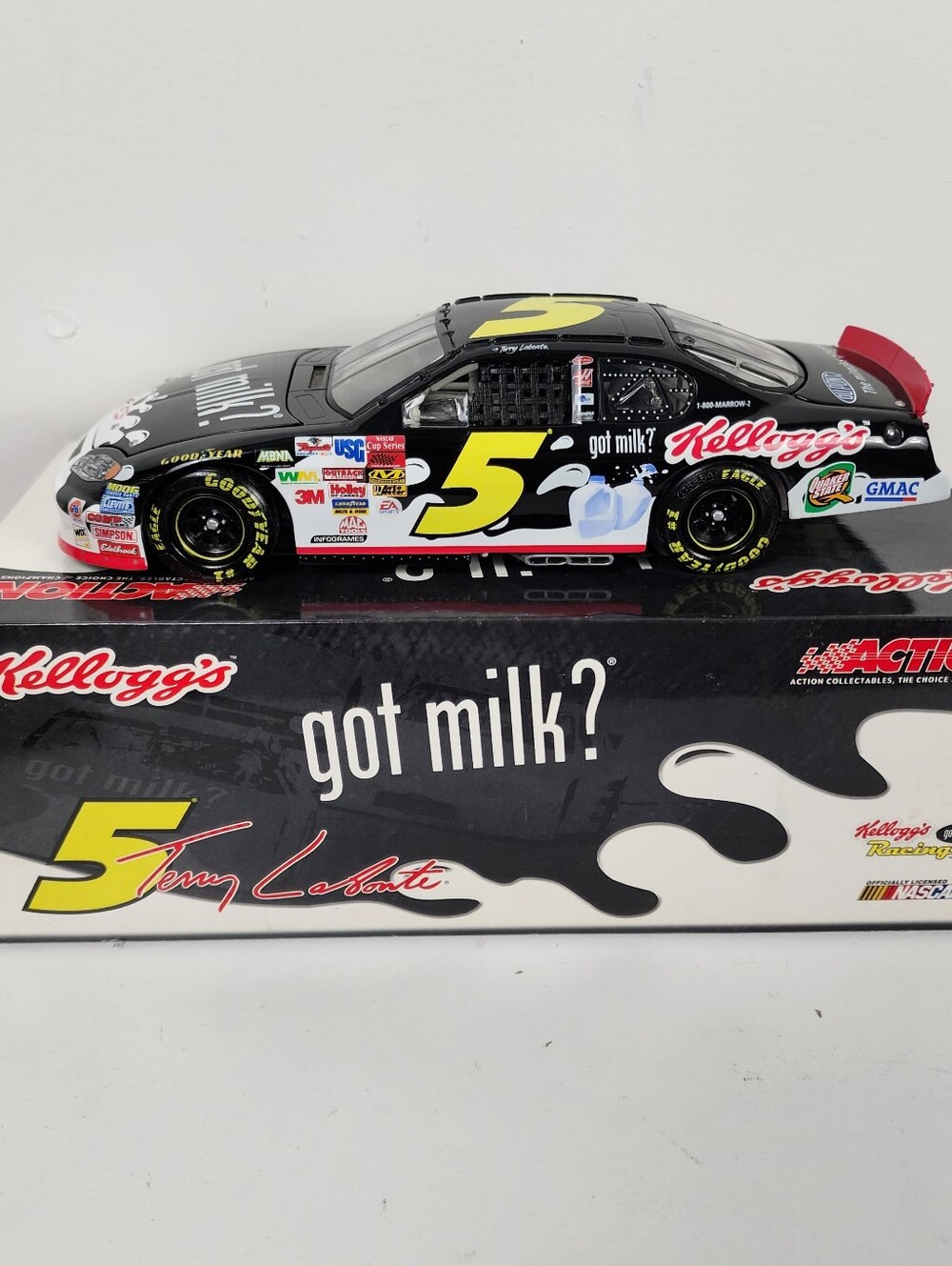 Terry Labonte Got Milk? #5 2003 Action Die-Cast Race Car Kelloggs Got Milk?